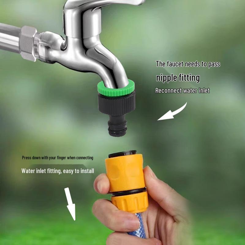 6-to-4 Quick-Connect Nipple Adapter for Car Wash Water Gun