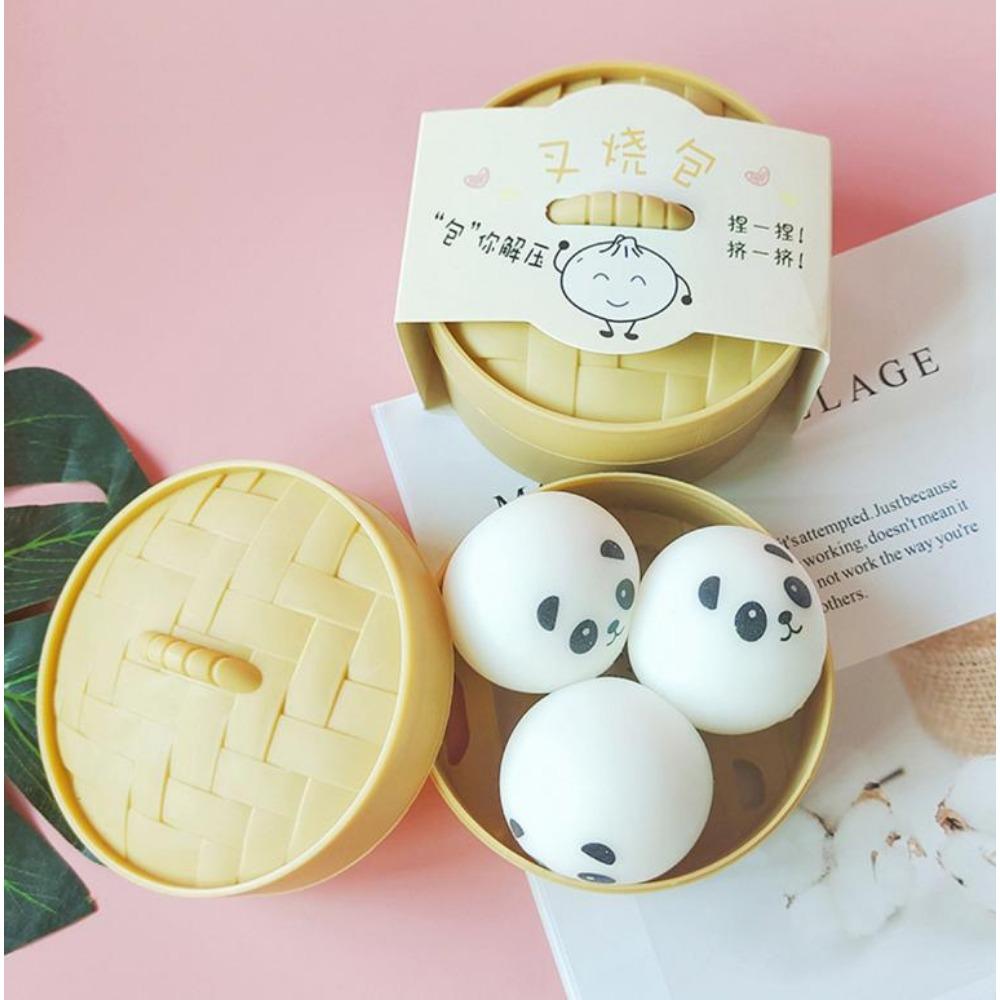 Cartoon Animal Dumpling Anti Stress Ball Squishy Fidget Toys Soft Flour Ball Bun Vent Sensory Release Squeeze Toy For Kids Gift