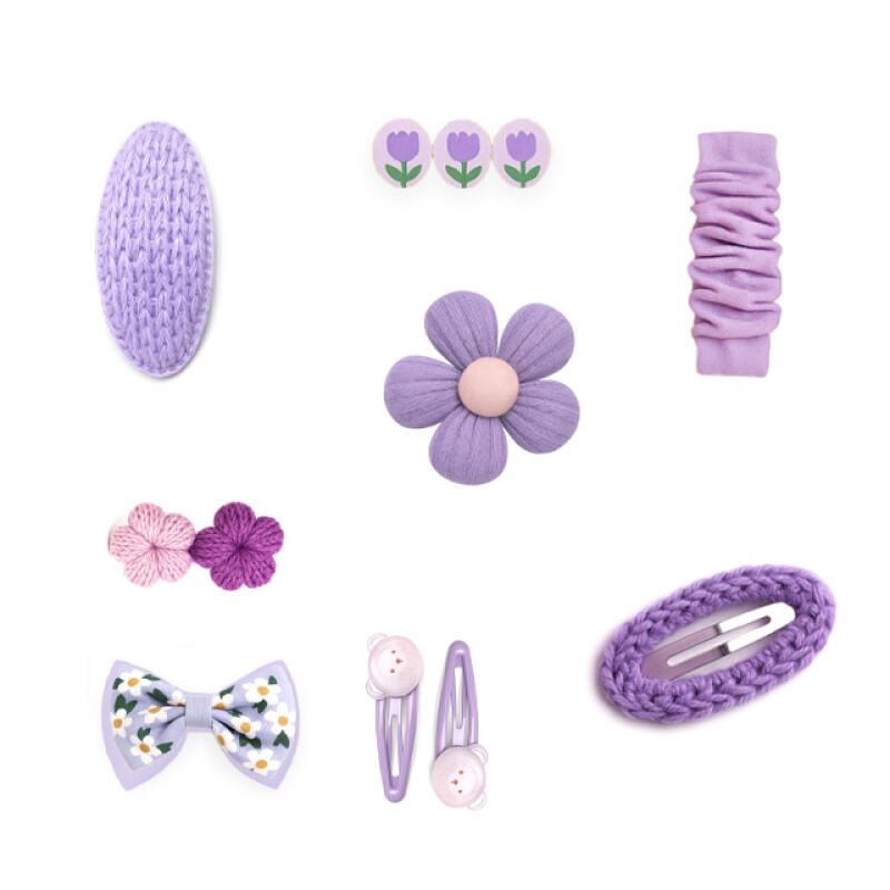 Hair accessory set, hair pin set, gift set Pink Bunny