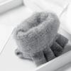 Screen Touch Half Finger Gloves for Students Knitting Thick Warm Gloves Winter Autumn Cuff Gloves Indoor Hand Warmers