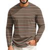 Maglietta da uomo a maniche lunghe raglan con scollo casual per l'uso quotidiano