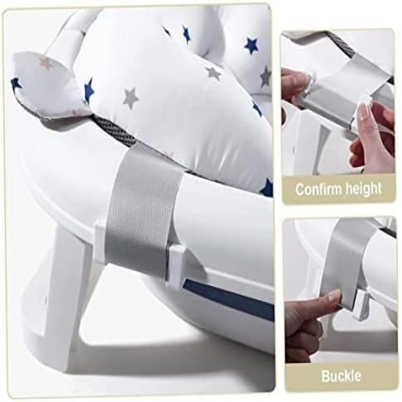 Baby Bath Tub Seat Cushion - Non-Slip Bathtub Seat for Newborns - Soft Wash Basin Cushion - Safe Support for 0-12 Months