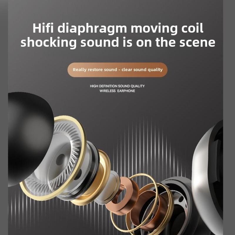 New Wireless Bluetooth Headset TWS Dual Ear Wireless Ear Clip Stereo Ultra Long Life