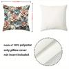 1 Pieces Floral 2D Printed Pillow With Peach And Blue Flowers Polyester pillowcase, sofa decorative cushion cov Headboard Pillow