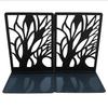 Tree Shadow Skull Metal Bookends - Student Reading Supplies, Retro Hollow Design