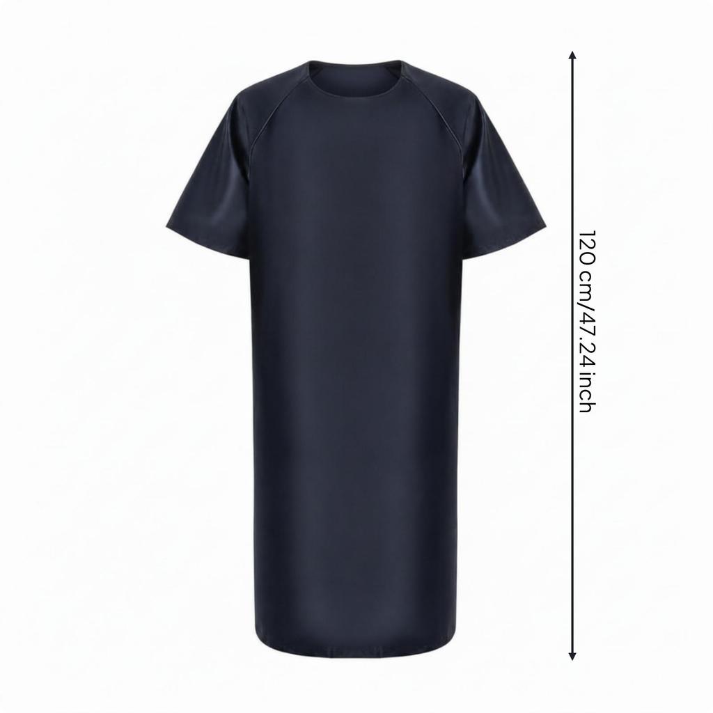 Short-Sleeve Apron with Tie Fastening Lightweight for Kitchen, Restaurants
