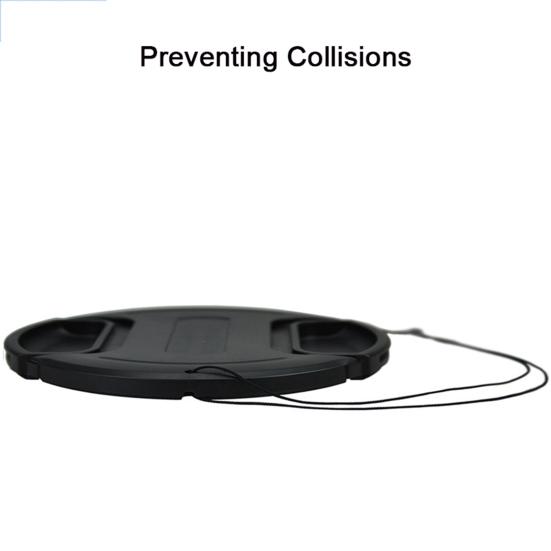 Universal Camera Lens Impact Resistant Simple Cap Protector Installation Snap-on Front Lens Cover