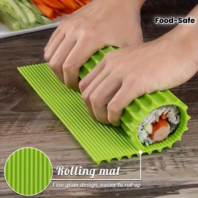 Premium Silicone Sushi Roll Maker - Food-Safe, Easy-to-Use Kitchen Gadget for Perfect Seaweed & Gimbap Rolls