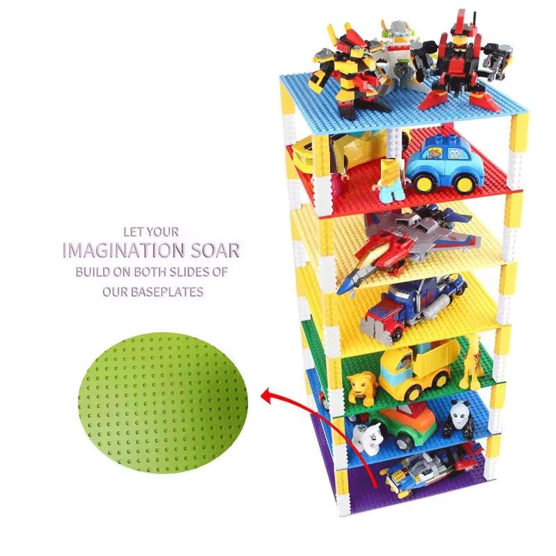 Classic Base Plates Plastic Bricks Single-sided Dots City Blocks Baseplate Parts Board Toys Kids Gifts PCS 32X32 DIY 4 16 32 Kid Friendly Entertaining