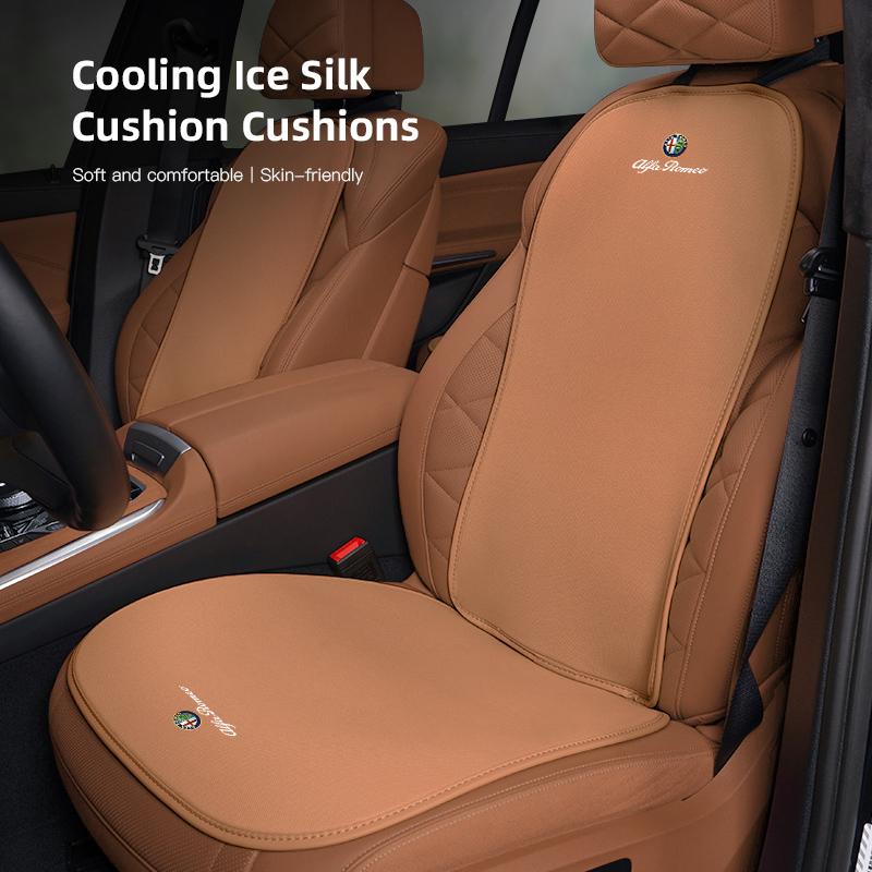 Car Seat Cushion Breathable Protector Pad Auto Interior For Alfa Romeo 4C 159 166 Spider Giulia Giulietta 156 Tonale Mito 147 GT