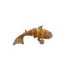 High-End Vintage Zirconia Inlaid Lucky Koi Fish Brooch - Fashionable Jewelry Pin for Women