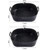21CM Silicone Air Fryers Liner Basket Square Reusable AirFryers Pot Tray Heat Resistant Food Baking AirFryers Oven Accessories