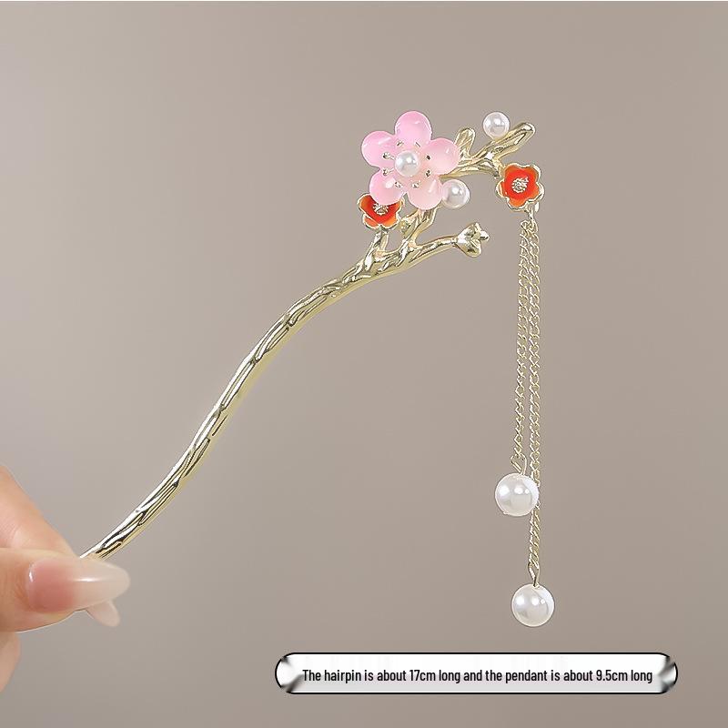 Vintage Chinese Style Hairpin for Updos - Elegant Retro Hair Stick with Tassel for Qipao
