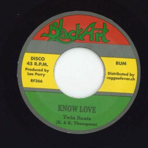 7inch Record TWIN ROOTS - Know Love / Version RF266 Black Art/Regga 1977 Europe Reggae, Ska & Dub