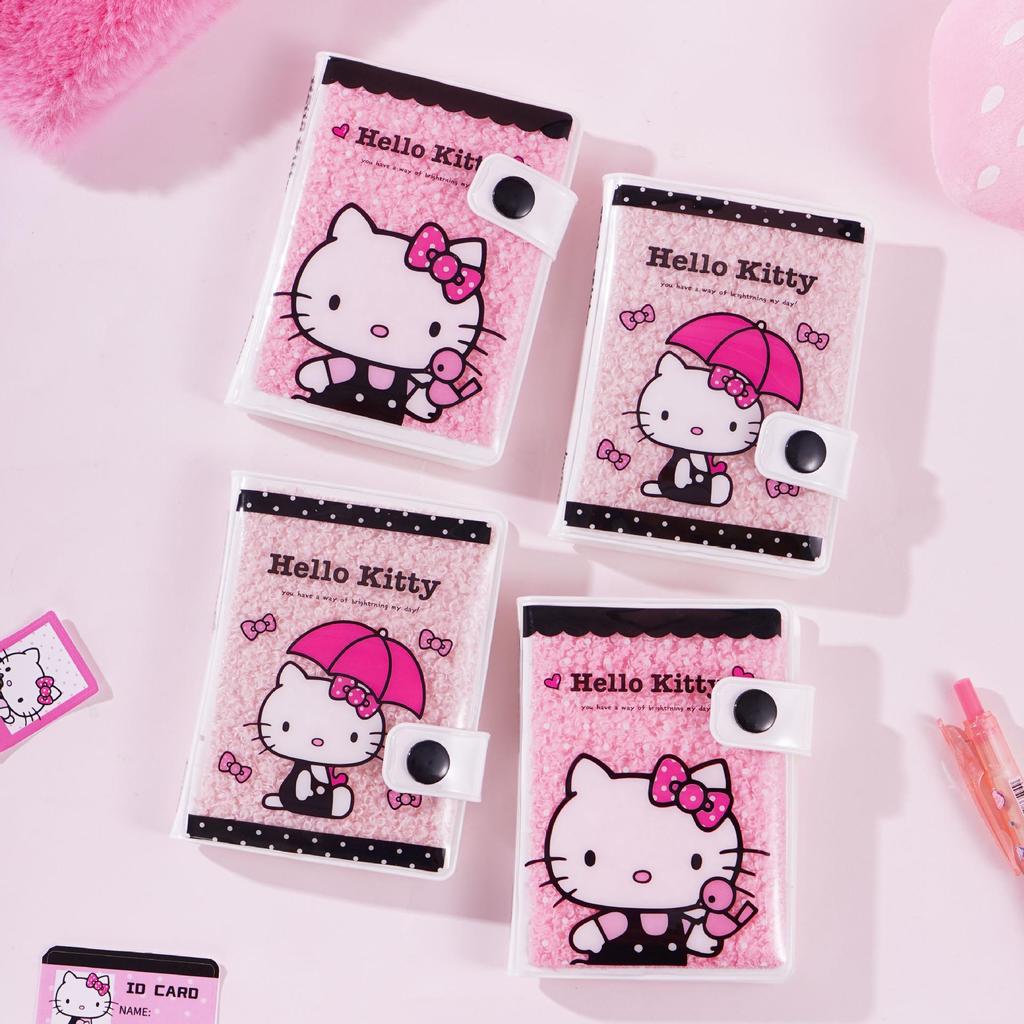 Hello Kitty Kawaii Plush Notebook - Cute Gel Cover Student Planner Diary