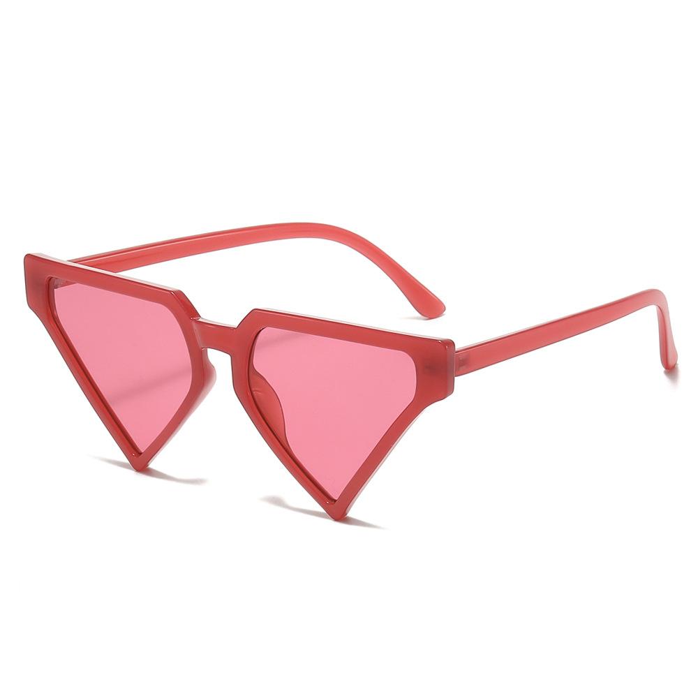 Geometric Sunglasses, Personalized Hip-Hop Triangle Glasses, Beach Jelly Sunglasses