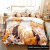 Anime Zenitsu Agatsuma Demon Slayer Bedding Set Single Twin Double Queen King Cal King Size Bed Linen Set