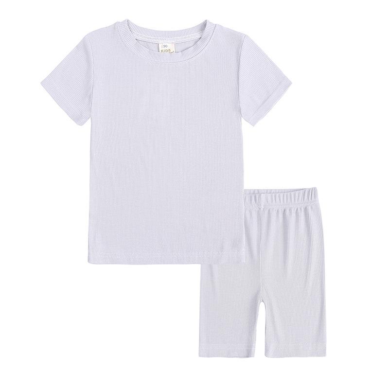 Summer Matching Solid Sports Leggings Family Pajama Set