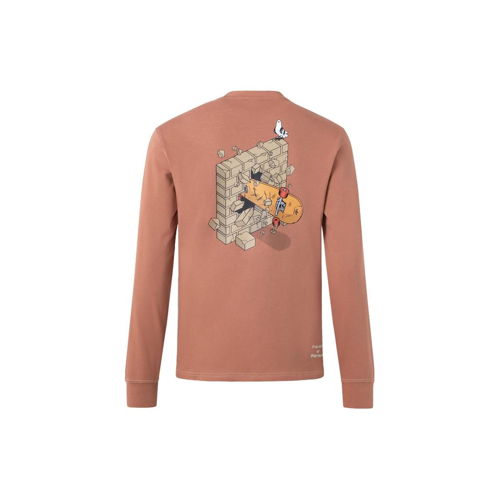 Adidas Originals City Skate Long Sleeve Tee T Shirt Unisex Clay Strata IY5375