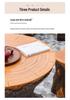 New Outdoor Faux Wood Patio Table and Chairs Set - Round Balcony Bistro Furniture for Gardens and Villas