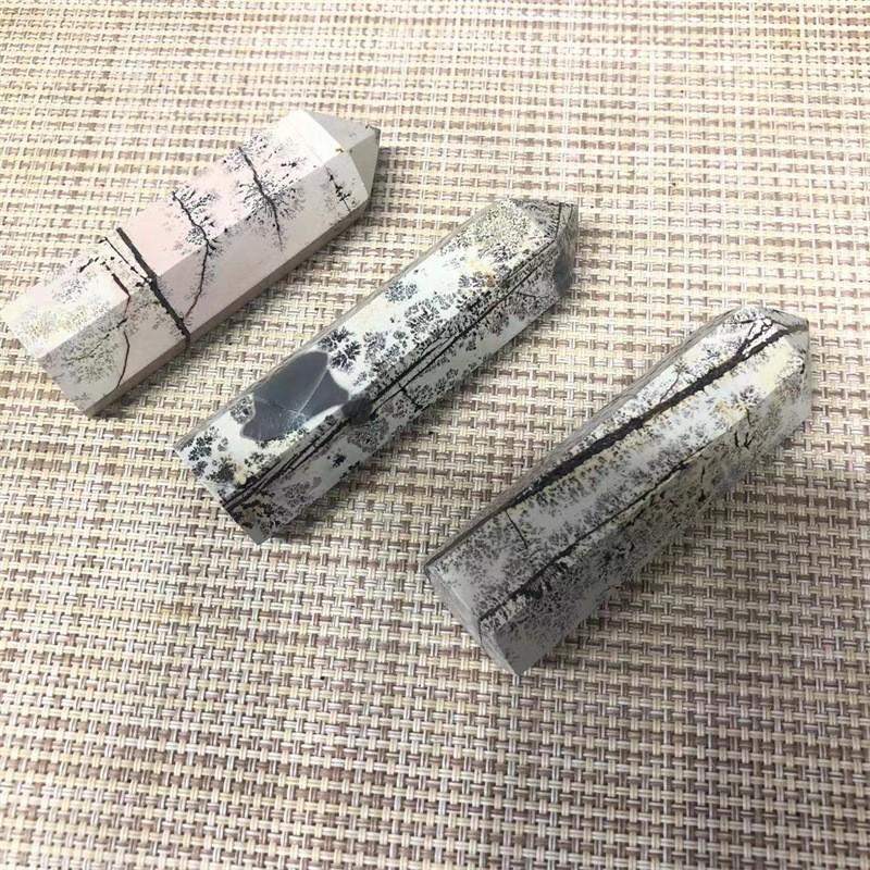 Natürlicher Kristallpunkt Heilungsstab Chinesischer Bildstein Turm Sammlung Und Heimdekoration