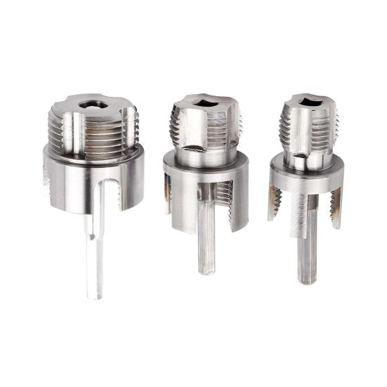 Wasserrohr-Öffner Hitzbehandelter legierter Stahl Rohrgewindeschneider Innen Außen Gewindeschneiden 3 Köpfe