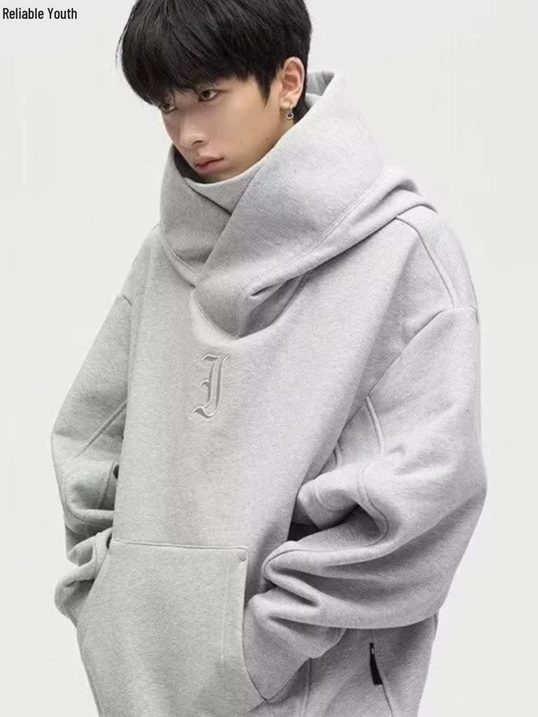 Unisex Korean Style Heavyweight Hoodie - Autumn/Winter Casual Streetwear