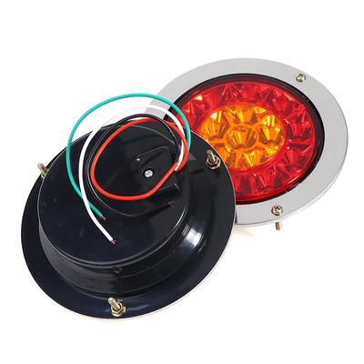 16 LED Auto Runde Gelb Rote Rückleuchten Hinten Stopp Brems Fahr Rückfahrleuchte