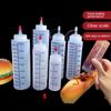 Bottiglia comprimibile in plastica con becco ad ago da 120/250/450 ml, bottiglia comprimibile con tenuta stagna per salsa per insalata da cucina