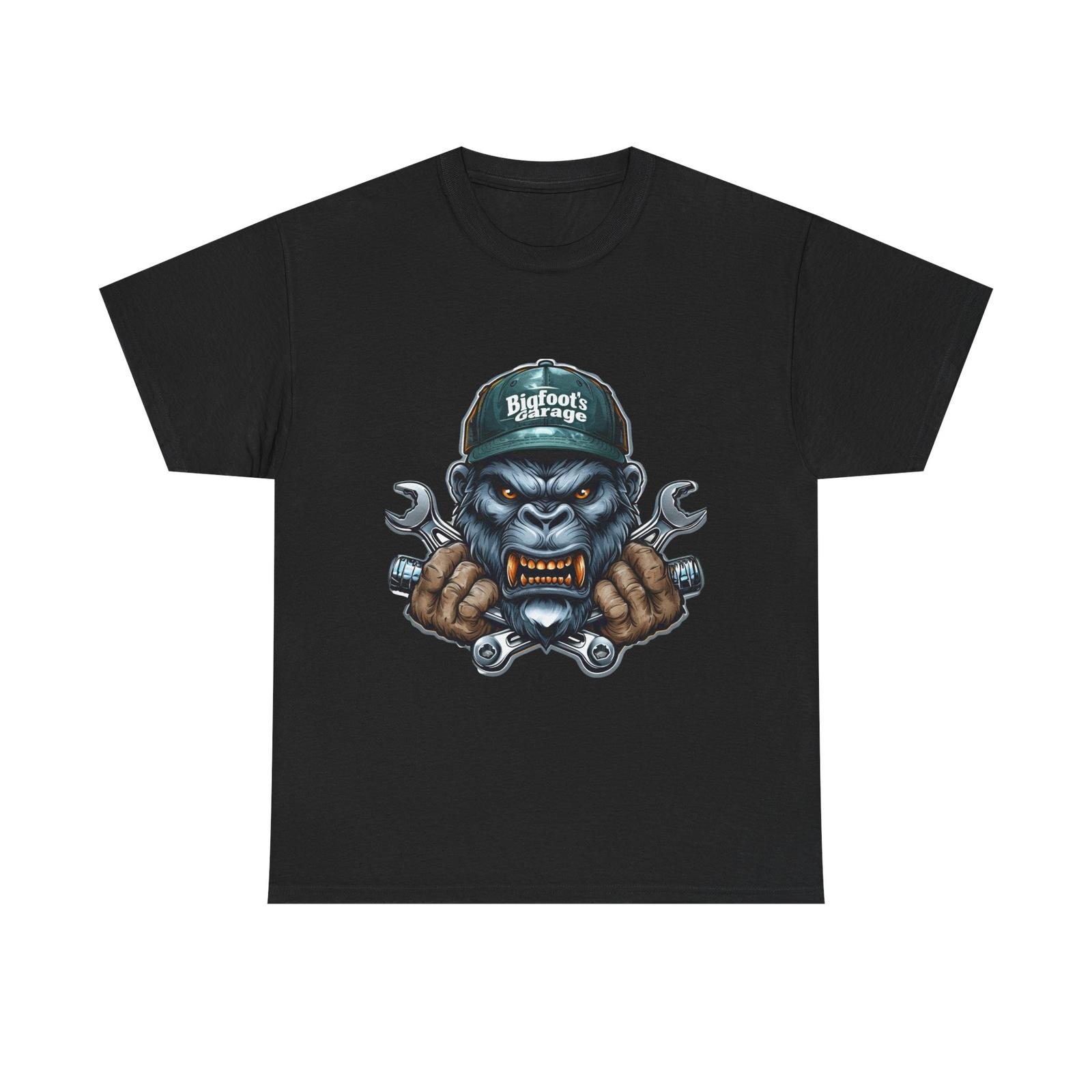Bigfoot Mechanic Unisex Tee Funny Graphic Shirt Automotive Humor Sasquatch Shirt 3XL