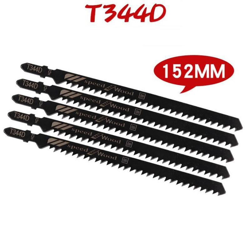 

Набор из 5/10 полотен для лобзика с Т-образным хвостовиком HCS, различные полотна для лобзика по дереву, пластику и металлу для Black & Decker Metabo T344D 5PCS 152mm