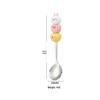 2304 Stainless Steel Cartoon Spoon Fork - Stackable, Cute, Kids' Christmas Soup Utensil
