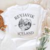Reykjavik Iceland T Shirt Vintage Nature Travel Souvenir Vintage Fashion Top For Everyday Wear Stretched Graphic Homme