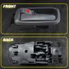 ide Door Handle & Front Bezels Driver Passenger For Tundra Toyota 2x Gray