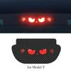 1PC Car Stickers Top Tail Light Emblem For Tesla Y Stickers Auto Mounted Brake Light Projection Board Decal for Tesla Model 3