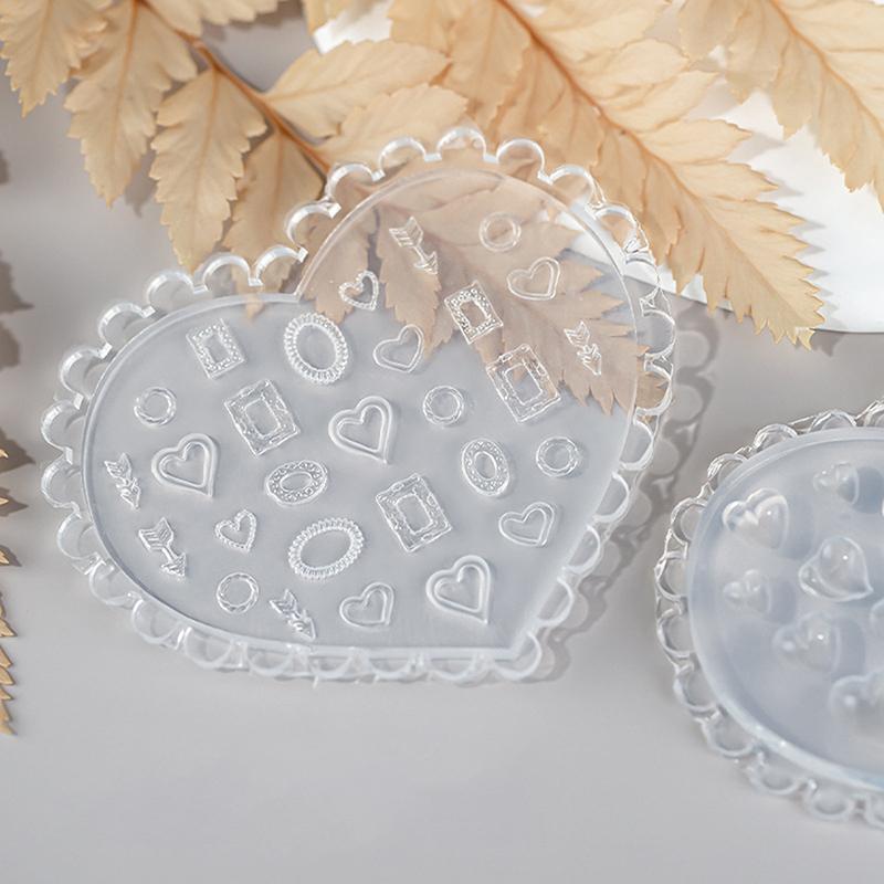 Cartoon Silicone Nail Carving Mold Flower Bow Nail Decorations Stereoscopic Stamping Plate Nails Diy Design Manicure Tools