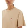Maison Kitsune Fox Appliqué Crew Neck Short Sleeve T-Shirt Women T-Shirts Light-Brown AW00103KJ0005-P220