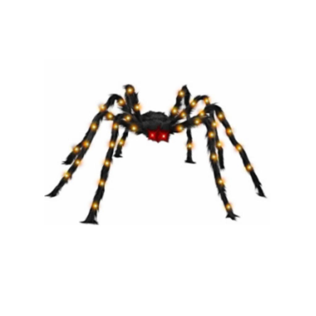 7in Jumbos Halloween Light Up Spider Scary Giant Spider For Indoor Outdoor Halloween Spider Decorations Party Favors Yard Home House Décor Multicolor