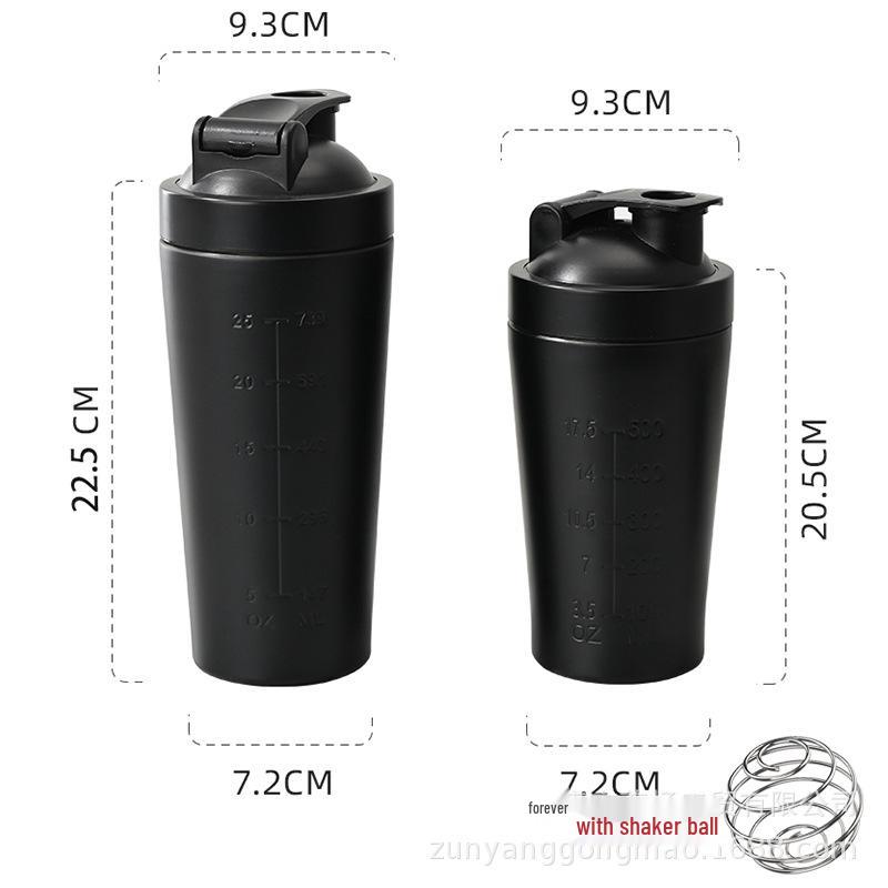 304 Stainless Steel Multifunctional Shaker Cup: Large-Capacity Protein Powder, Milkshake, and Water Bottle for Outdoor Fitness.