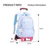 Zaino Scolastico per Bambini Zaino con Ruote per Ragazze Zaino con Ruote Zaino Scolastico per Studenti Con Ruote Trolley Borsa per Libri Bagaglio da Viaggio