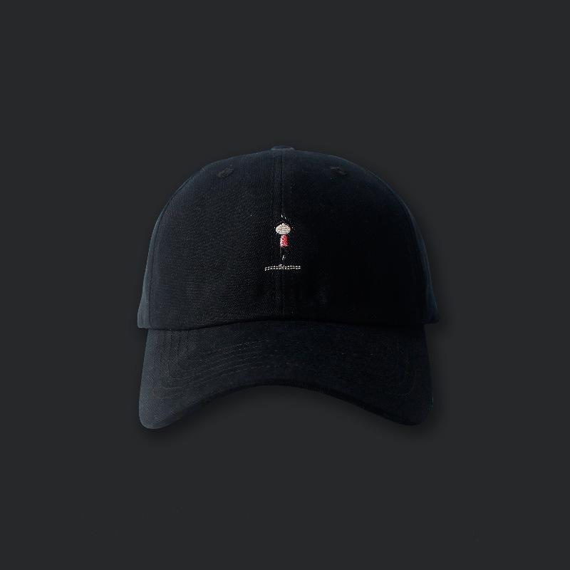 Retro Yoga Embroidery Soft Top Cap Children's Casual Korean Version Sunscreen Baseball Cap Versatile Trendy Men