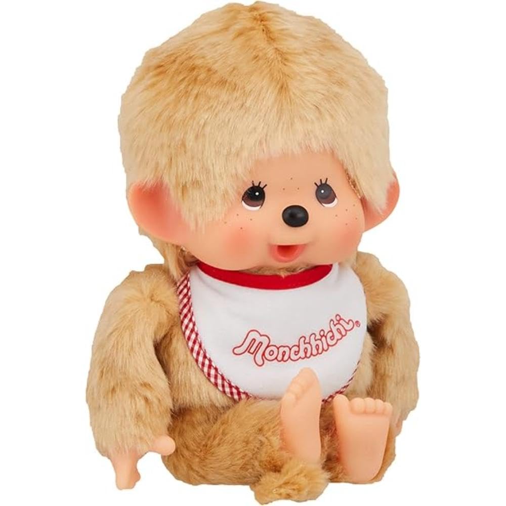Sekiguchi Monchhichi Premium Standard Medium Beige Boy's Doll 251841 H19 x W16 x D13cm