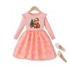 Girls' Capybara Long-Sleeve Dress Autumn Children's Fashion Cartoon Tulle Princess Dress