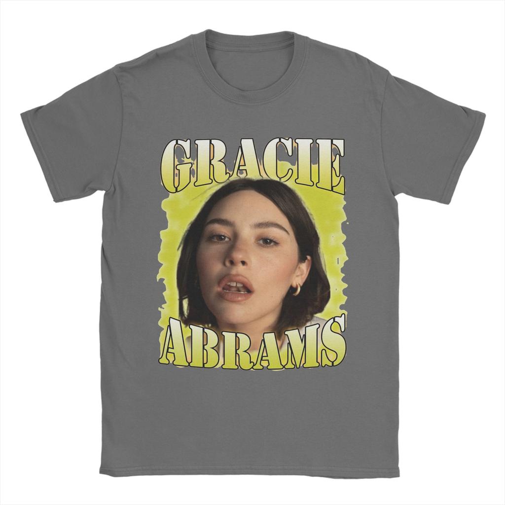 Vintage Gracie Abrams T-Shirts for Men Round Neck Pure Cotton T Shirt  Short Sleeve Tees Plus Size Clothing