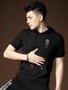 Ozhouzhan Men's Blazer Hood Short Sleeve T-shirt Summer New Little Buddha Hot Drilling Half Sleeve Hoodie T-shirt