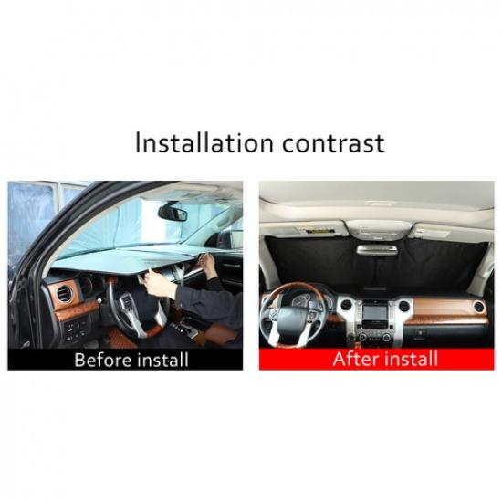 Car Sun Shade Windshield Window Sunshade Cover For Toyota Tundra 2007-
