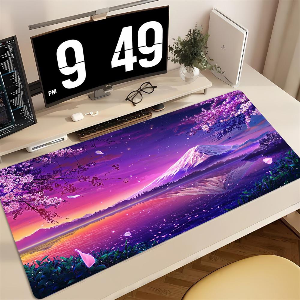 XXL Art Landscapes Mouse Pad Rubber Anti-slip Desk Mat Gamer Pc Accessories Keyboard Gaming Mat Keypad Expansion Mousepad