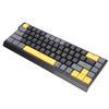Wired Computer Keyboard Quiet Anti Ghosting RGB Backlit Slim 68 Keys Keyboard Scissor   for Work Gaming