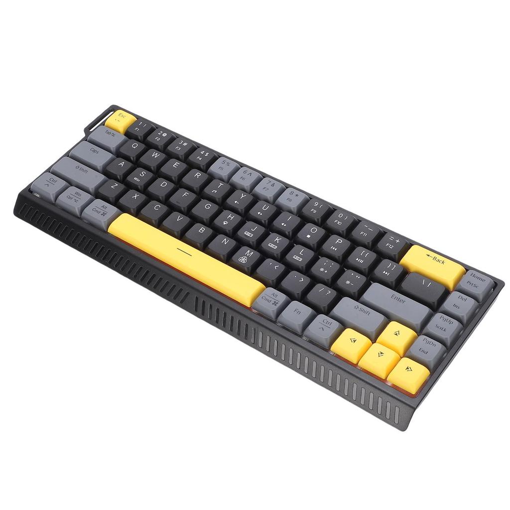 Wired Computer Keyboard Quiet Anti Ghosting RGB Backlit Slim 68 Keys Keyboard Scissor for Work Gaming