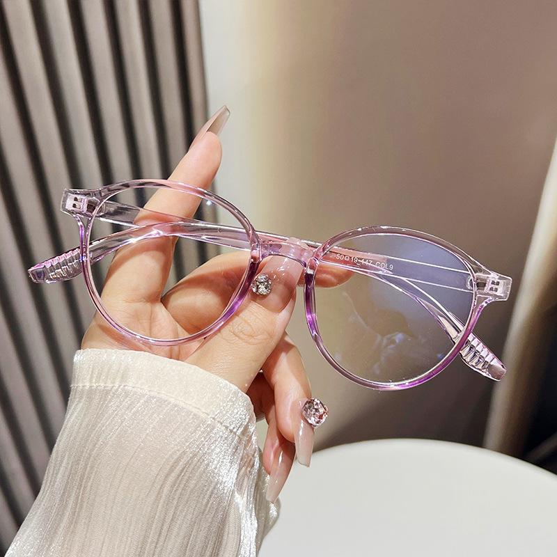 Anti Blue Light Reading Glasses Women Ultralight Retro Round Eyeglasses Elegant Korea Luxury Optical Computer Eyewear